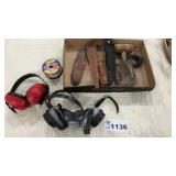 HEARING PROTECTION, RESPIRATOR, KNIFE SHEATH