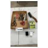 TRAILER WIRE KIT, WIRE BRUSH, SCISSORS