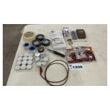 TAPE, TEA LIGHTS, KNIFE, HAND WARMERS