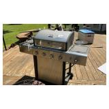 KENMORE GAS BBQ GRILL, 4 BURNER,WITH TANK