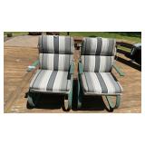 2 BOUNCE PATIO CHAIRS