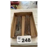 2 STEEL WEDGES, 9 INCHES LONG