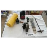 AIR HOSE TUBING, HAND GRINDER, RAIN GAUGE, OTHER