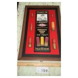 FRAMED WESTERN AMMO PICTURE 17 x 27