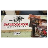 WINCHESTER HARD PLASTIC SIGN 24 x 18, CALENDARS