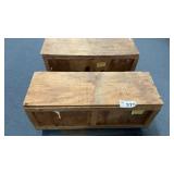 2 WOOD CRATES, 12 x 34, 12 TALL