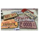 ILLINOIS LICENSE PLATES 1950s up