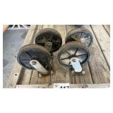 4 SWIVEL CASTERS
