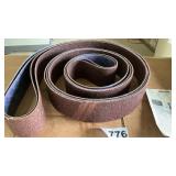2 ABRASIVE BELTS, 4 x 248 INCHES
