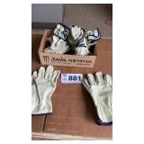 6 PAIR LEATHER GLOVES