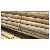 4 INCH WHITE CEDAR POSTS, 8 FEET LONG