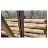 4 INCH WHITE CEDAR POSTS, 8 FEET LONG
