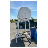 FUEL TANK ON STAND, 300 GAL.  WITH HOSE, NOZZLE,