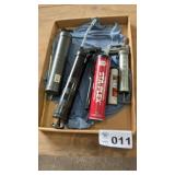 GREASE GUNS, GREASE, OIL SUCTION GUN
