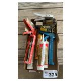 STAPLER, STAPLES, CAULK GUNS AND CAULK