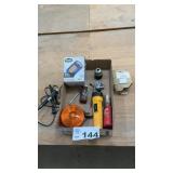 OIL FILTERS, SOLDERING IRON, PIPE CUTTER, CHUCK,