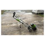 GREENWORKS MINI TILLER, 110 VOLT ELECTRIC, 11 INCH