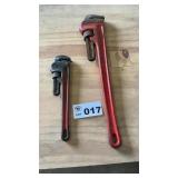 RIDGID 14 IN AND 24 IN PIPEWRENCHES