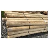 5 INCH WHITE CEDAR POSTS, 8 FEET LONG