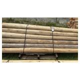 5 INCH WHITE CEDAR POSTS, 8 FEET LONG