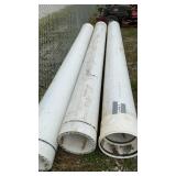 3 PLASTIC PIPES, 14 INCH DIAMETER, 12 FOOT LONG