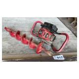POWER AUGER, 6 INCH BIT, NEEDS WORK