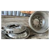CHROME STEEL SEMI WHEEL COVERS
