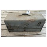 METAL TOOLBOX w CONTENTS