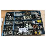MISC BOLTS, NUTS, WASHER IN TOOL TRAY