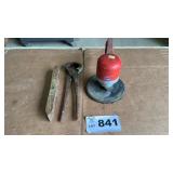 6 INCH DA SANDER, NIPPERS, LEVEL