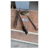 FIREPLACE DECOR, CORN POPPER, HOT LOG CARRIER