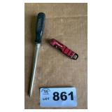 SNAP-ON SCREWDRIVER AND POCKET KNIFE