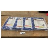 4 TARPAULINS, 6 FT X 8 FT