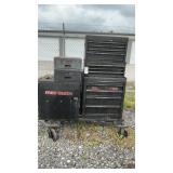 LARGE TOOLBOX SYSTEM ON ROLLING CART, 55 INCHES