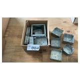VARIOUS SIZES OF METAL ELECTRICAL BOXES