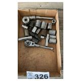 ASSORTED SOCKETS AND RATCHET
