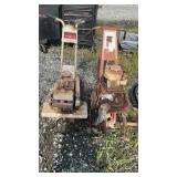 2 GARDEN TILLERS, NEED WORK, ENGINES LOCKED UP