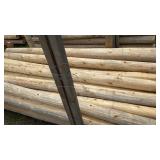 4 INCH WHITE CEDAR POSTS, 8 FEET LONG