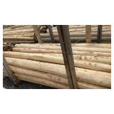 4 INCH WHITE CEDAR POSTS, 8 FEET LONG