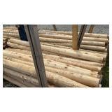 4 INCH WHITE CEDAR POSTS, 8 FEET LONG