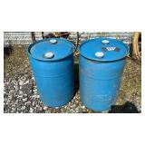2 PLASTIC BARRELS, 30 GALLON