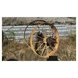 2 STEEL WHEELS, 32 INCH