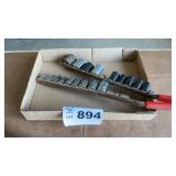 1/2 INCH DRIVE SOCKETS ON RAIL