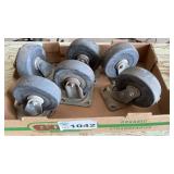 6 CASTER WHEELS, 5 INCH