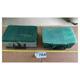 2 PLASTIC TACKLE BOXES