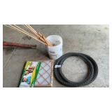 BUCKEY OF DOWELS, BICYCLE TIRES(2),FILTERS