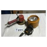 PNEUMATIC SANDER, HIGH BEAM LIGHT
