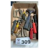 SKEDGE HAMMER, SCREWDRIVERS, MISC TOOLS