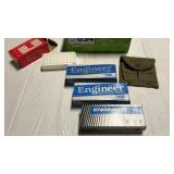 SAFETY GLASSES, CARTRIDGE HOLDER, U S MILITARY
