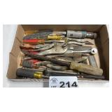 RASPS, SCREWDRIVERS, VISE GRIPS, MISC TOOLS